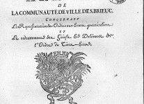 Cahier de dolances de St Brieuc, 1788