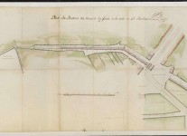 Plan du restant des remparts de St Brieuc, 1782 